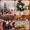 15-Piece Christmas Diamond Art Keychain Kit – 5D DIY Double-Sided Hanging Ornaments, Classic Xmas Craft for Adults & Kids